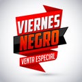 Viernes Negro venta especial - Spanish translation: Black Friday special sale