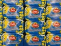 Closeup of boxes gluten free deli reform margarine in shelf of german supermarket
