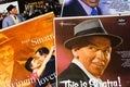 Close up of Frank Sinatra vinyl record album covers