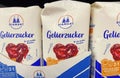 Closeup of bags Diamant gelling jelly sugar in shelf of german store Royalty Free Stock Photo