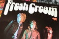 Closeup of british rock band The Cream vinyl record debut album cover Fresh from 1966