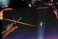 Closeup of Supertramp band vinyl record hit album cover Famous last words from 1982