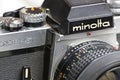 Minolta XE-5 single lens analog film reflex camera with adjustment function wheel