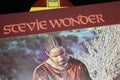 Closeup of vinyl record album cover Talking book from Stevie Wonder, 1972