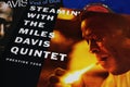 Closeup of of vinyl record album jazz cover steamin with the Miles Davis quintet