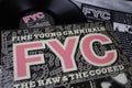 Closeup of isolated vinyl record covers of fine young cannibals british band