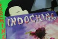 Closeup of isolated vinyl record covers of french new wave indochine band Royalty Free Stock Photo