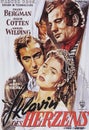 Under Capricorn film cinema poster detail with Ingrid Bergman, Joseph Cotten, Michael Wilding from 1949