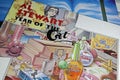 Closeup of isolated vinyl record hit album Year of the cat of british singer and songwriter Al Stewart