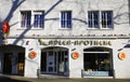 Old german building facade of traditional typical Pharmacy