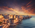 Vieste - beautiful coastal town on the rocks in Puglia