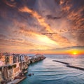 Vieste - beautiful coastal town on the rocks in Puglia