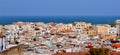 Vieste colorful building view.