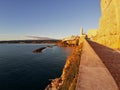 Vieste - Scorcio da Punta San Francesco all`alba Royalty Free Stock Photo