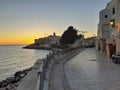 Vieste - Scorcio del centro storico all`alba Royalty Free Stock Photo