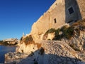 Vieste - Scorcio panoramico da Punta San Francesco all`alba Royalty Free Stock Photo