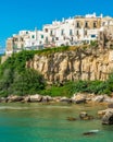 The beautiful waterfront of Vieste, Province of Foggia, Puglia Apulia, Italy. Royalty Free Stock Photo