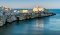 The beautiful waterfront of Vieste, Province of Foggia, Puglia Apulia, Italy. Royalty Free Stock Photo