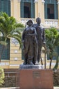 Viet Cong soldier statue in Ho Chi Minh City Vietnam