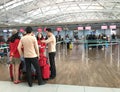 Vietjet Air flight attendants in Seoul airport