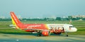 VietjetAir aiplane on the runway