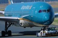 Vietnam Airlines being towed at Frankfurt Airport, FRA