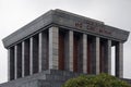 Vietnam leader Ho Chi Minh Mausoleum in Hanoi during cloudy day