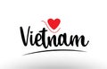 Vietnam country text typography logo icon design