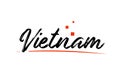 Vietnam country typography word text for logo icon design