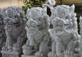 Vietnam, Danang Marble mountains- January 2017: Traditional Vietnamese shop of marble sculptures