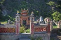 : Typical Vietnamese cemetery on countryside