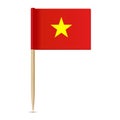 Vietnam flag. Flag toothpick 10eps