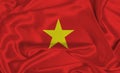 Silk Vietnam Flag