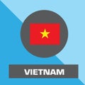 Vietnam flag vector