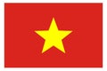 Vietnam flag vector template background realistic copy