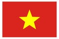 Vietnam flag vector template background realistic copy