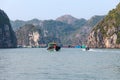 Vietnam, Ha Long Bay. Floating Fishing Village Royalty Free Stock Photo