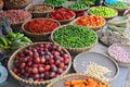 Vietnam, Hanoi, Fresh fruits and vegetables street markets Royalty Free Stock Photo