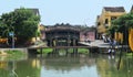 Destination scenic of the Japanese Covered bridge, Hoi An, Vietnam Royalty Free Stock Photo