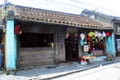 Typical wooden merchant shop houses Hoi An Vietnam 
