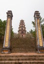 Vietnam, Hue. Thien Mu Pagoda entrance. Royalty Free Stock Photo