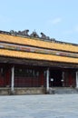 Royal Building inside the Citadel, Hue Vietnam Royalty Free Stock Photo