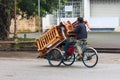 Vietnam, man on the tricycle in Hue Royalty Free Stock Photo