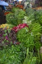 Vegetables for sale at Can Tho market, Vietnam Royalty Free Stock Photo