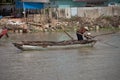 Vietnam, Mekong Delta floating market Royalty Free Stock Photo