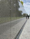 Vietnam Memorial Wall in Washington D.C. Royalty Free Stock Photo