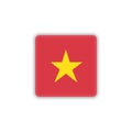 Vietnam national flag flat icon