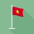 Vietnam National Flag Vector Flat Icon