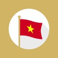 Vietnam National Flag Vector Flat Icon
