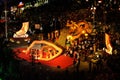 Vietnam: The new year celebration starts in Ho Chi Ming City at the Eden place near the opera Royalty Free Stock Photo